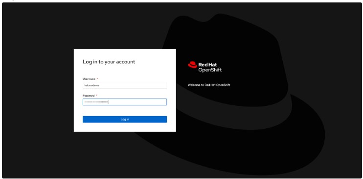 OCP web console