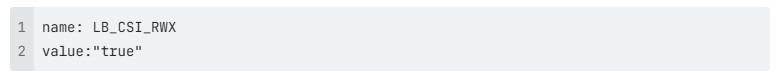 image of Lightbits YAML file