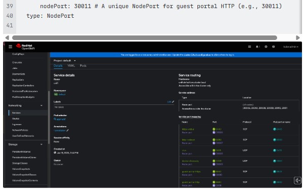 image of Lightbits cluster exposed to Kubernetes in OCP