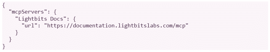 Image showing code for Lightbits MCP