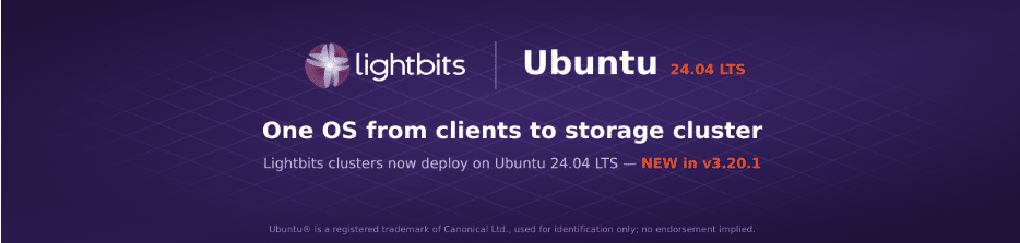 Lightbits software-defined storage on Ubuntu