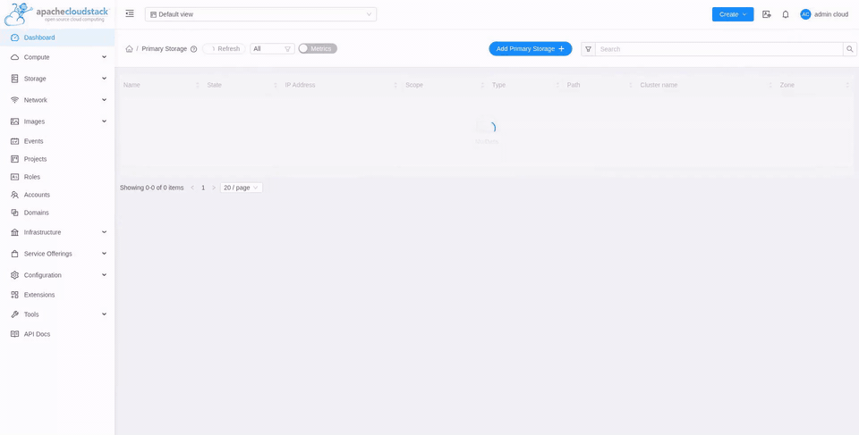 Registering a Lightbits cluster as primary storage in Apache CloudStack and deploying VMs whose disks are Lightbits NVMe/TCP volumes.