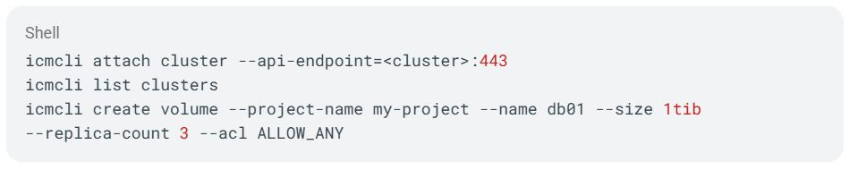 lblci code for Lightbits Intelligent Cluster Management